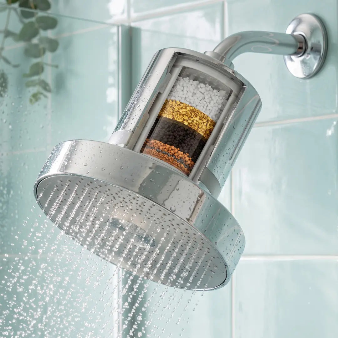 LUVIA™ Filtered Showerhead | Modern Chrome Design